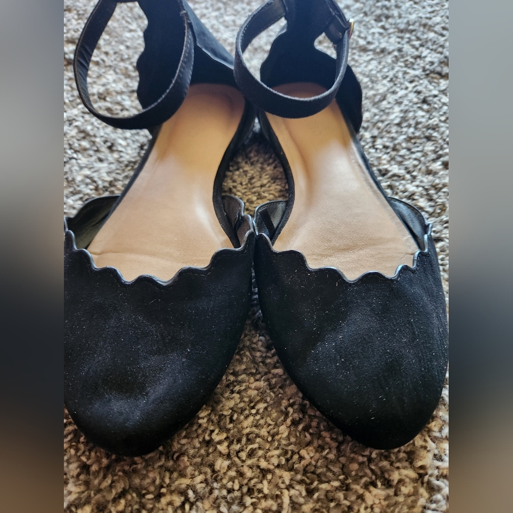 Torrid Ankle Strap Scalloped Flat, 9W